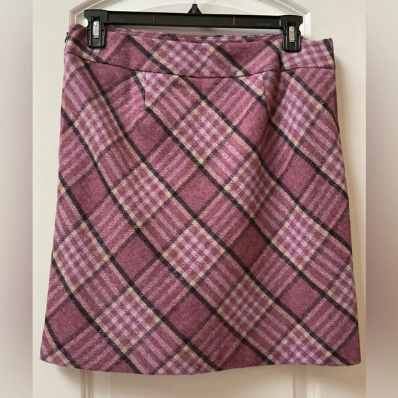 Talbots Dresses & Skirts - Talbots Mauve Plaid Skirt